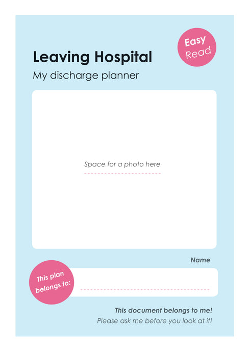 Discharge Toolkit - supporting those with a learning disability when leaving hospital