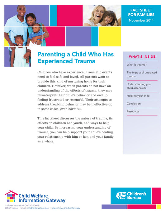 Parenting a Child Who Has Experienced Trauma guide