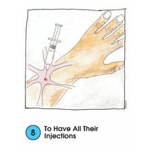 Load image into Gallery viewer, Example of a Kids Need Card by Mark Hamer to have all their injections