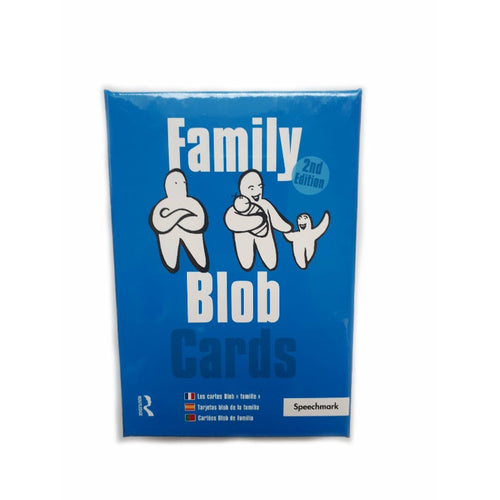 2nd Edition of Family Bob Cards blue pack showing blob family