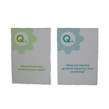 Load image into Gallery viewer, Fink cards parenting impacted by trauma with example questions shown