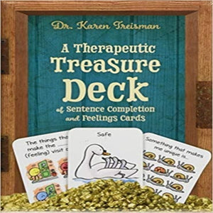 Dr Karen Treisman's A Therapeutic Treasure Deck of Sentence Completion and Feelings Cards , "direct work" tool for social workers.