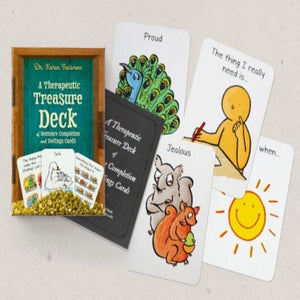 Examples of A Therapeutic Treasure Deck of Sentence Completion and Feelings Cards 